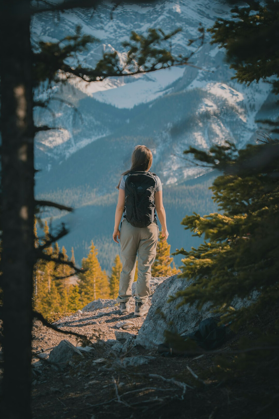 active woman in nature